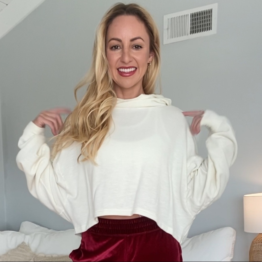 Fabletics Flowy Cropped Hoodie